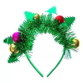 Карнавальный ободок Ёлочка, световой, с блестящей мишурой
