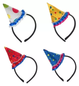 Карнавальный ободок «Колпак», с рюшками