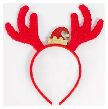 Карнавальный ободок Рожки с шапочкой