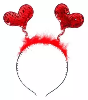 Карнавальный ободок «Сердечки»