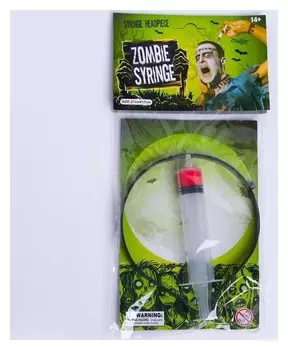 Карнавальный ободок «Шприц»