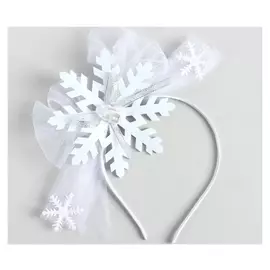 Карнавальный ободок «Снежинка», световой