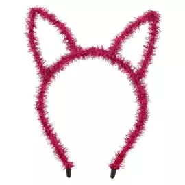 Карнавальный ободок «Зайка», цвет фуксия