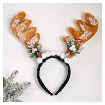 Карнавальный ободок Заснеженные рога