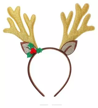 Карнавальный ободок Золотые рога