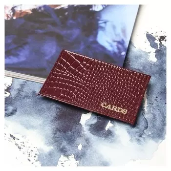 Картхолдер, цвет бордовый