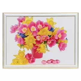 Картина "Цветы" 25 х 35(28х38) см