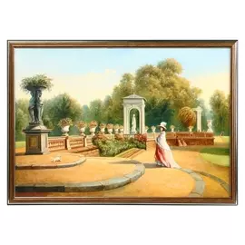 Картина "Дама в царском саду" 35х50 см
