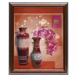 Картина "Две вазы" 20х25(23,5х28,5) см