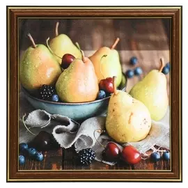 Картина "Груши" 25х25(28х28) см
