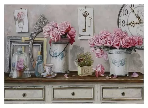 Картина-холст на подрамнике "В стиле прованс" 50х70 см