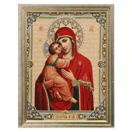 Картина из гобелена "Божия матерь" 35х45 см
