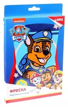 Картина из песка. щенячий патруль «Гончик»