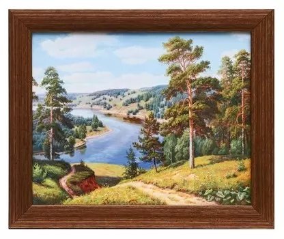 Картина "К речке" 28х23 см
