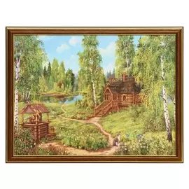 Картина "Колодец" 30х40 (33х43)см
