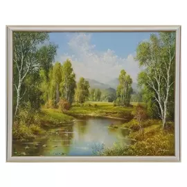 Картина "Лесная река" 43х53 см