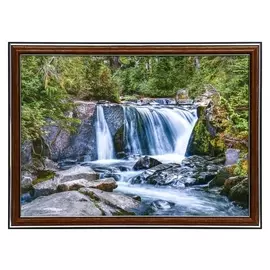 Картина "Лесной водопад" 25 х 35(28х38) см