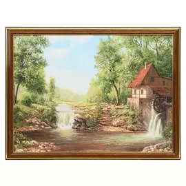 Картина "Мельница" 30х40 (33х43)см