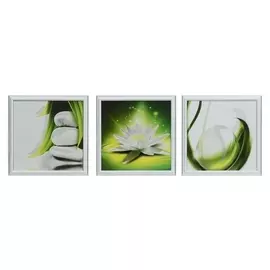 Картина модульная "Лотос" 25х75(28х84) см 3шт-25х25(28х28)см