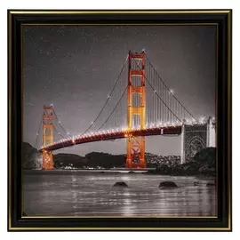 Картина "Мост" 25х25(28х28) см