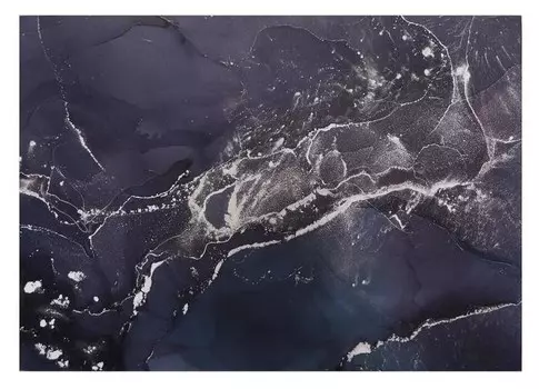 Картина на холсте "Абстракция. мрамор фиолетовый" 50х70 см