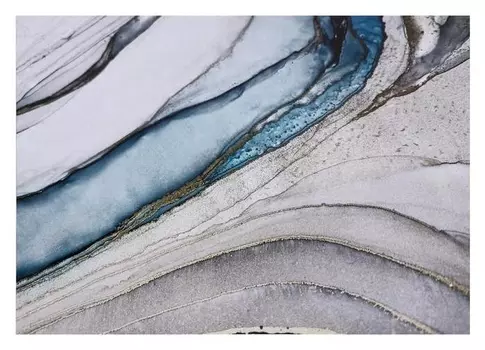 Картина на холсте "Абстракция. перелив" 50х70 см