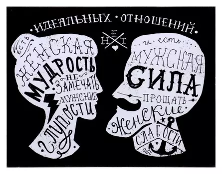 Картина на холсте "Идеальных отношений" 40х50 см