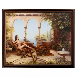 Картина "На отдыхе" 35х28 (38х31) см