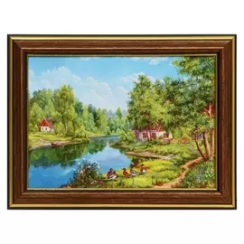 Картина "На тропинке" 13х18(16х21) см