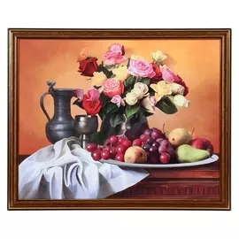Картина "Натюрморт" 35х28 (38х31) см