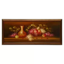 Картина "Натюрморт с кувшином вина" 50х20 см (53х23 см)