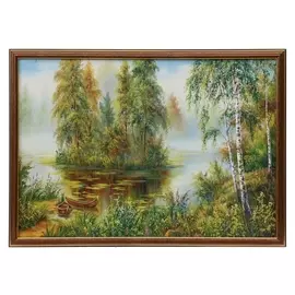 Картина "Островок в лесу" 38х53 см
