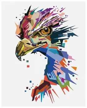 Картина по номерам 40х50 см, остров сокровищ "Хищник", на подрамнике, акрил, кисти, 663357