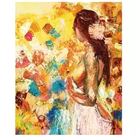 Картина по номерам 40х50 см, остров сокровищ "Женственность", на подрамнике, акрил, кисти, 663336