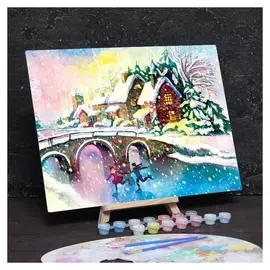 Картина по номерам без подрамника «Каток» 30 X 40 см