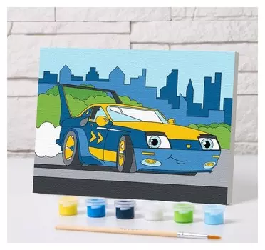 Картина по номерам «Спорткар» 21×15 см