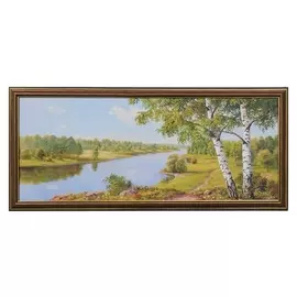 Картина "Речка" 23х53 см