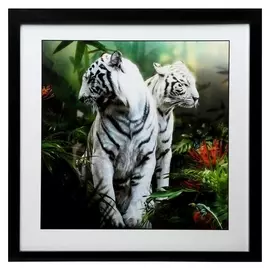 Картина стекло пэт "Бенгальский тигр-2" 50х50(54х54) см