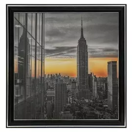 Картина "Вид из окна" 25х25(28х28) см