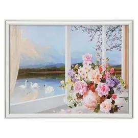 Картина "Вид из окна" 33*43 см