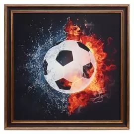 Картина велюр "Футбол" 46х46 см