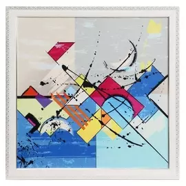 Картина велюр "Геометрическая фантазия" 46х46 см