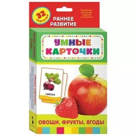 Карточки развивающие Овощи, фрукты, ягоды Котятова Н.И.