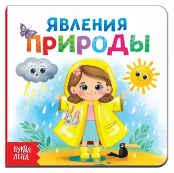 Картонная книга «Явления природы», 10 стр.