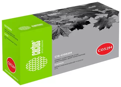 Картридж лазерный Cactus (Cs-c052h) для Canon Mf421/426/428/429/lbp 212/214/215, ресурс 9200 страниц