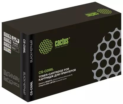 Картридж лазерный Cactus (Cs-c056l) для Canon Imageclass Lbp320/540 Series, ресурс 5100 страниц