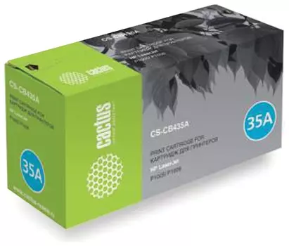 Картридж лазерный Cactus (Cs-cb435a) для Hp Laserjet P1005/p1006, ресурс 1500 стр.