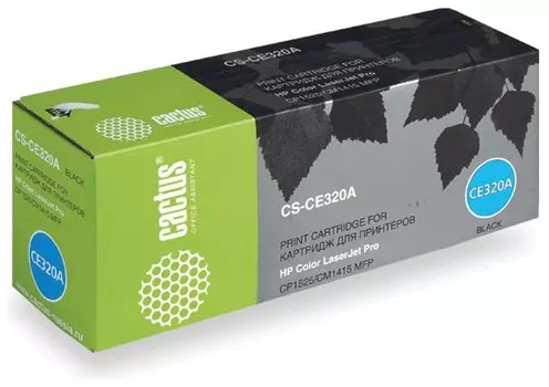 Картридж лазерный Cactus (Cs-ce320a) для Hp Laserjet M1415fn/fnw/cp1525n, черный, ресурс 2000 стр.