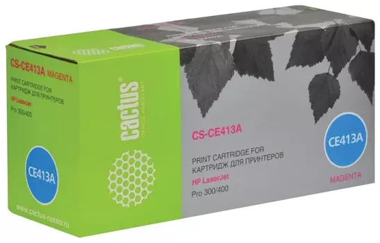 Картридж лазерный Cactus (Cs-ce413a) для Hp Laserjet Pro M351/m451, пурпурный, ресурс 2600 стр.