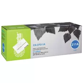Картридж лазерный Cactus (Cs-cf211a) для Hp Laserjet Pro 200 M276n/m276nw, голубой, ресурс 1800 стр.